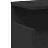 vidaXL Wall Cabinet Black Engineered wood Small Wall Cabinet