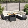 vidaXL Garden Sofa Set Black