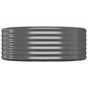 vidaXL Garden Raised Bed Anthracite Powder-coated steel Large Durable