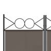 vidaXL 3-Panel Room Divider Anthracite 47.2"x78.7" Fabric
