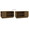 vidaXL TV Cabinet Honey Brown Solid pine wood Medium TV Cabinet