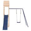 vidaXL Outdoor Playset Natural pine, Blue Solid pine wood, Polypropylene