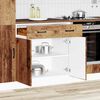 vidaXL Kitchen Base Cabinet Old wood Engineered wood 31.5 x 18.1 x 32.1 in