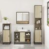 vidaXL Bathroom Furniture Set Sonoma oak Engineered wood, metal, glass