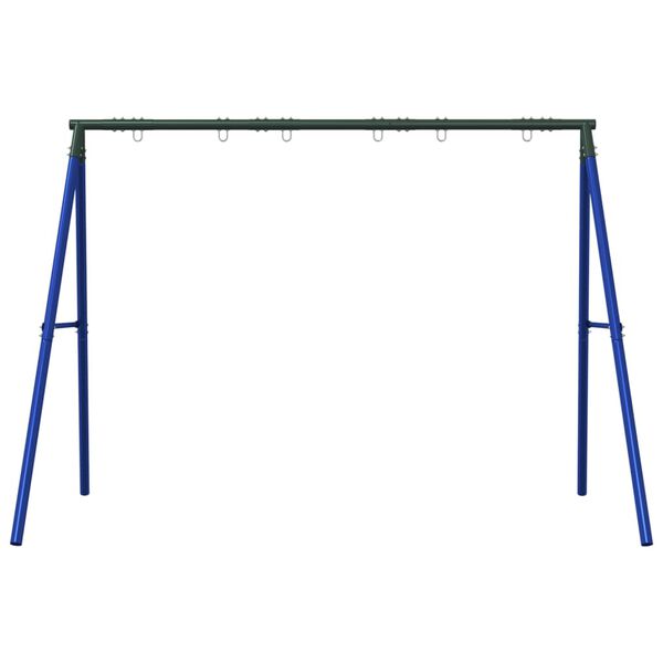 vidaXL Swing Frame Set of 6 Blue and Dark Green Painted steel Large