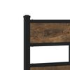 vidaXL Bed Frame Smoked Oak Steel, Engineered Wood Twin Bed Frame