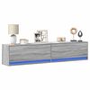vidaXL TV Wall Cabinet Grey Sonoma Engineered Wood Large TV Wall Cabinet