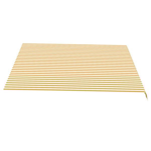 vidaXL Replacement Awning Fabric Yellow and White