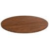 vidaXL Table Top Dark Brown Solid Oak Wood Ø19.7 in Round