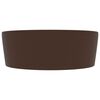 vidaXL Luxury Wash Basin with Overflow Matt Dark Brown 14.2x5.1" Ceramic