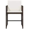 vidaXL Garden Chair Set of 4 Brown