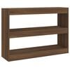 vidaXL Bookcase Brown oak Engineered wood Medium Bookcase Rectangular