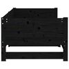 vidaXL Pull-out Day Bed Black Solid pine wood Double
