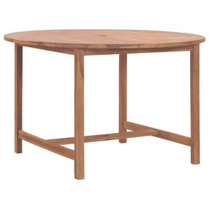 vidaXL Garden Dining Table Teak Solid Teak wood Medium Durable