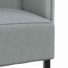 vidaXL Highback Sofa Light gray 109 x 56 x 121 cm fabric
