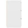 vidaXL Bed Cabinet Set of 2 White Engineered Wood