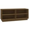vidaXL Shoe Cabinet Honey brown Solid pine wood