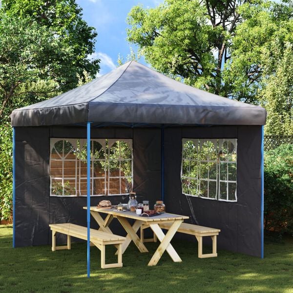 vidaXL Party Tent Sidewall Anthracite 100% PE Large