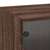 vidaXL Wall Cabinet Brown oak Engineered wood Medium Wall Cabinet