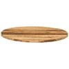 vidaXL Table Top &Oslash; 31.5"x1" Round Solid Wood Rough Mango