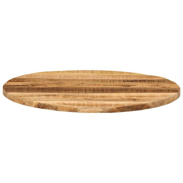 vidaXL Table Top &Oslash; 31.5"x1" Round Solid Wood Rough Mango