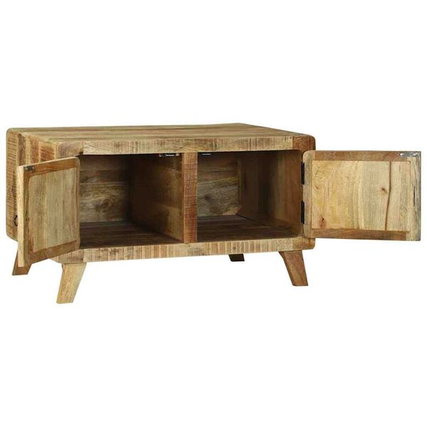 vidaXL Coffee Table Brown 80 x 54 x 45 cm Solid rough mango wood