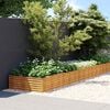 vidaXL Garden Raised Bed Rusty Corten steel Large Decorative Inlays