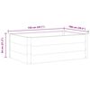 vidaXL Garden Raised Bed Grey Wood-plastic composite 59.1x39.4x21.3 in