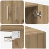 vidaXL Storage Cabinet artisan oak 70 x 42.5 x 225 cm Engineered wood