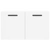 vidaXL Wall Cabinet White Engineered wood Medium Wall Cabinet