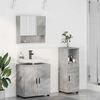 vidaXL Bathroom Furniture Set 3 pcs Concrete grey Engineered wood