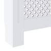vidaXL MDF Radiator Cover White 80.7"