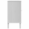 vidaXL Sideboard White Solid pine wood, engineered wood, poly rattan