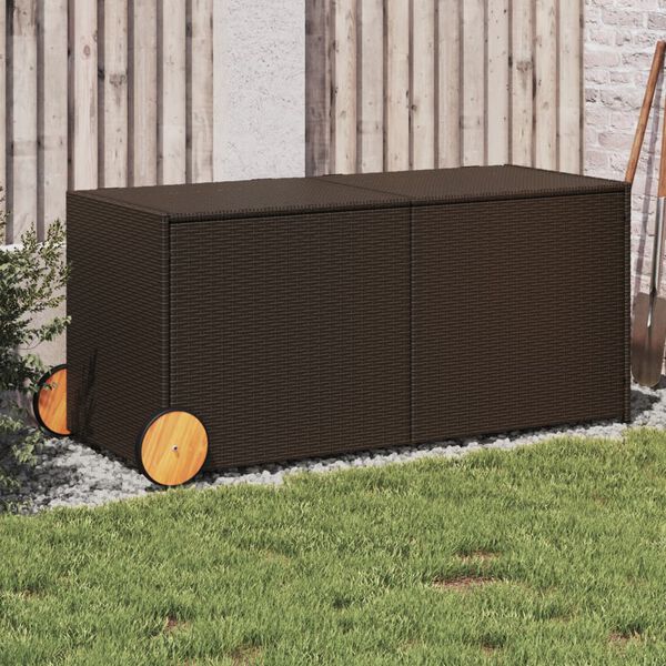 vidaXL Garden Storage Box Brown