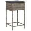 vidaXL Garden Bar Set Grey