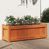 vidaXL Garden Planter Wax brown Solid pine wood 35.4 x 12.2 x 12.2 in