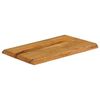 vidaXL Table Top 27.6"x15.7"x1.5" Live Edge Solid Wood Mango