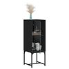 vidaXL Side Cabinet Black Engineered wood Medium Side Cabinet