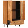 vidaXL Highboard 23.6"x13"x39.4" Solid Wood Acacia