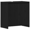 vidaXL Bathroom Cabinet Black Oak Engineered Wood Medium