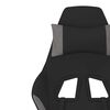 vidaXL Gaming Chair Black and Light Grey Polyester, Metal, Plywood, Plastic