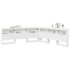 vidaXL Storage Headboard with Shelf White 78.74 in Engineered Wood