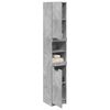 vidaXL Bathroom Cabinet Concrete Grey Engineered Wood Tall