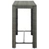 vidaXL Garden Bar Set Grey with anthracite cushions