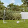 vidaXL Football Goal with Net White 84.3x29.5x59.8" Steel&Polyester
