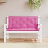 vidaXL Garden Bench Cushion Set of 2 Pink Fabric (100% polyester)