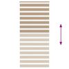 vidaXL Zebra Blind Sand Brown 100% Polyester, Aluminum 39.4 x 78.7 in