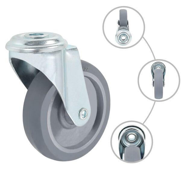 vidaXL 8 pcs Bolt Hole Swivel Casters 3.94 " (2x143432)