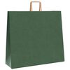 vidaXL Paper Bags 250 pcs with Handles Green 54x15x49 cm