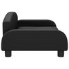 vidaXL Kids Sofa Black 27.6x17.7x11.8" Faux Leather